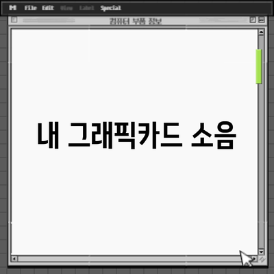내 그래픽카드 소음