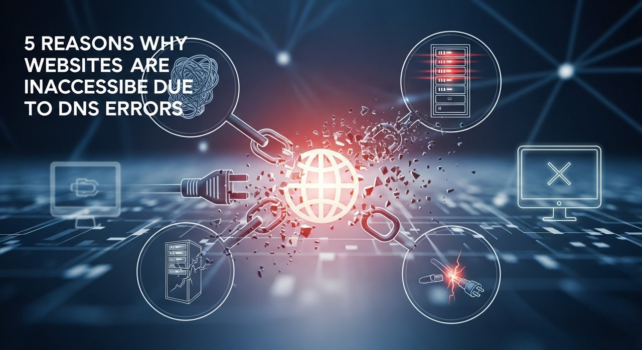 DNS 오류가 발생하면 사이트 접속이 안 되는 이유 5가지 완벽 해설