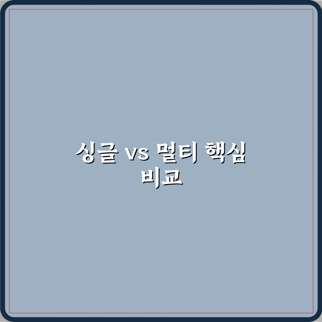 싱글코어 성능과 멀티코어 성능 차이 용도별로 정리 체험기, 직접 써보니 확실해요
