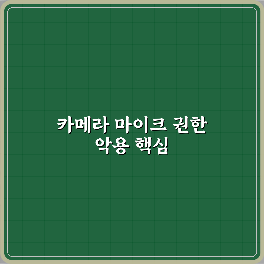 카메라 마이크 권한 악용 사례 심층분석 7가지 핵심포인트