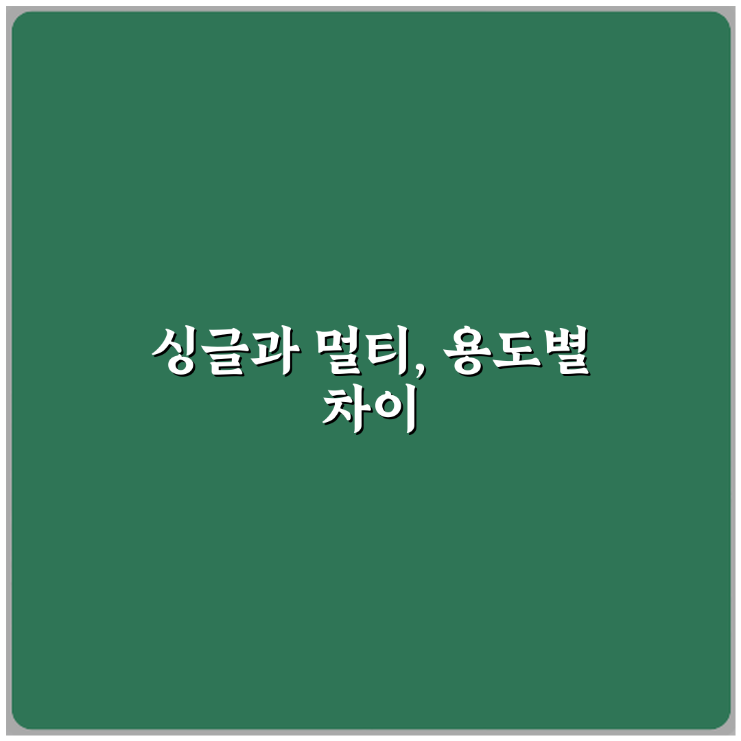 싱글코어 성능과 멀티코어 성능 차이 용도별로 정리 체험기, 직접 써보니 확실해요